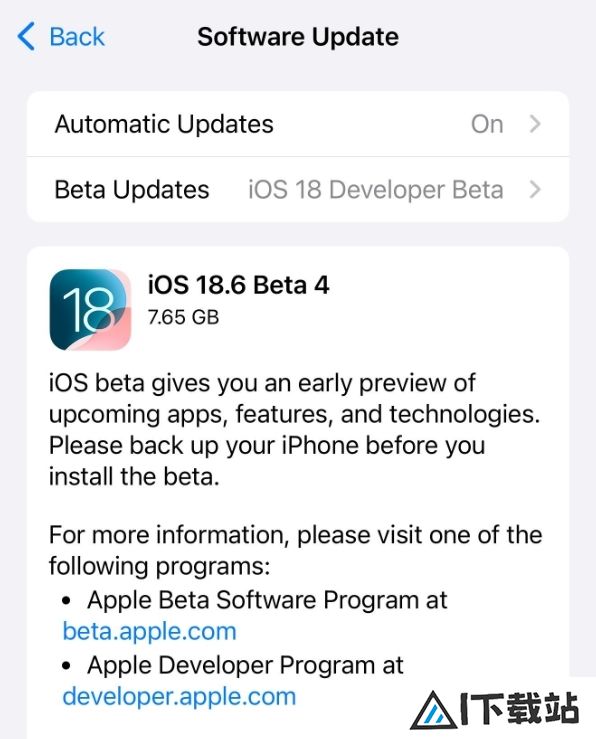 苹果发布iOS18.6RC：国行AI依然没戏